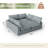 Kemmer 110.8'' Upholstered Sofa, Cloud Sofa, Oversized Modular Sectional Sofa Down Filled Comfort 6-Seater Modular Sleeper Sofa with Removable Cover for Living Room Office Apartment-2108855998-2108855999-2108855992