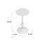Zora Distressed Iron Pedestal Side Table-838592024
