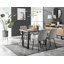 Kylooe Modern Dining Table Set With 4 Luxury Velvet Dining Chairs