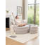 Fauteuil demi-tonneau rembourré avec repose-pieds-1393004081