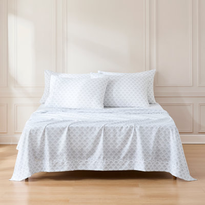 Scallop Fan Grey Sheet Set