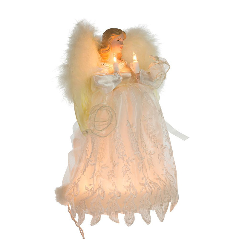 12'' Fabric Christmas Lighted Tree Topper