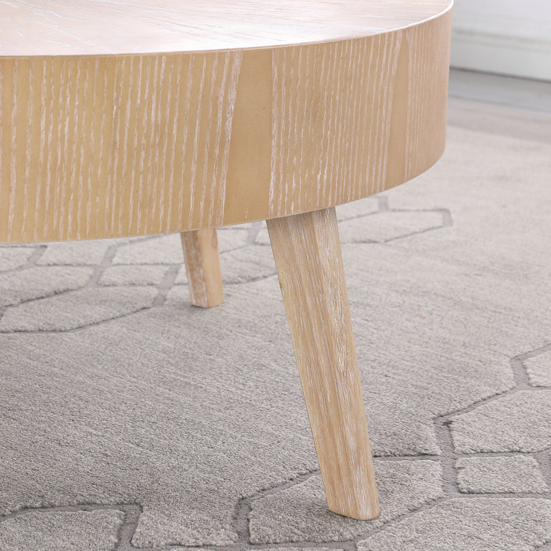 Jodeane Solid Wood Coffee Table, Wooden