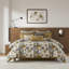 Couette surdimensionnée Queen 8 pièces dorée, inspirée de l'élégance scandinave du milieu du siècle, avec coussins décoratifs en coton et rembourrage amovible de 300 g/m².