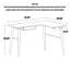 Bureau moderne en bois massif L