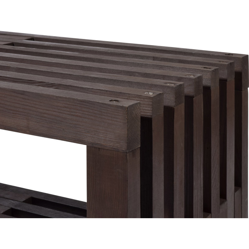 Phillipa Solid Wood Pine Outdoor Bench