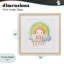 «Rise Shine Happy Rainbow», reproduction encadrée sous verre, conception de Roozbeh-688692645-688692642