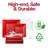 Red Square Plastic Wedding Value Set - 120 Settings