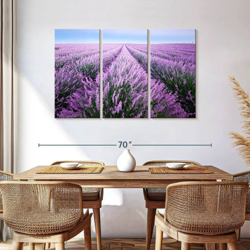 Champ de lavande d'Alvord en Provence, H 36 po x l 57 po