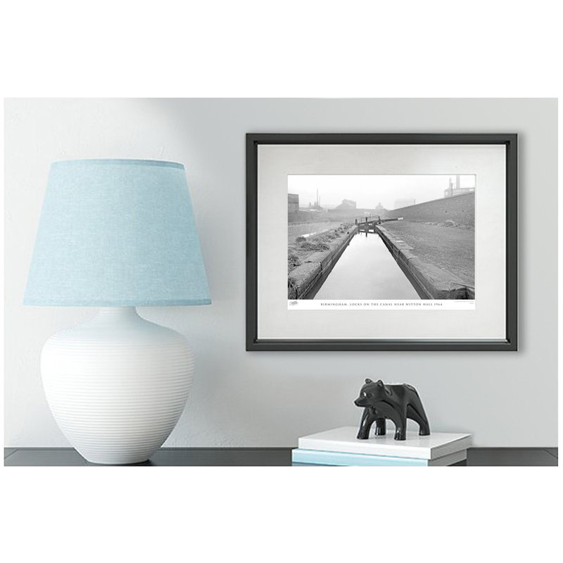 Birmingham, Locks On The Canal Near Witton Hall 1964 - Single Picture Frame Print, 60cm H x 80cm W x 2.3cm D
