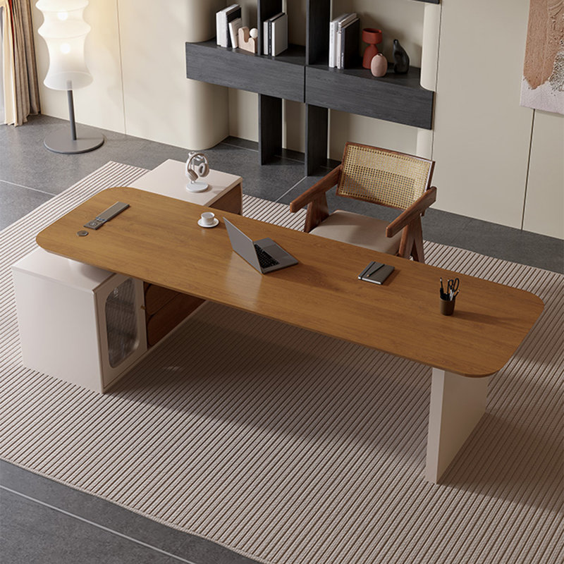 Bureau minimaliste moderne de 62,99 po, H 29,53 po x l 62,99 po x P 55,12 po