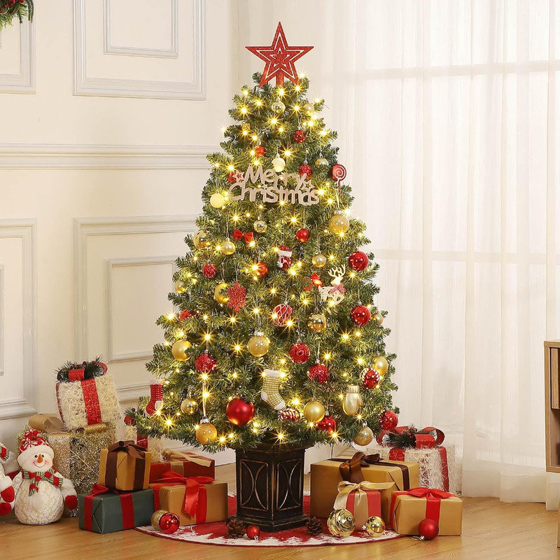 54' H Lighted Artificial Christmas Tree