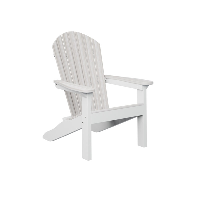 Chaise Adirondack Lineville, Coquillage / Blanc