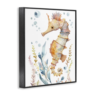Hippocampe doux sous l'eau, estampe numérique par Franklyn Gregory