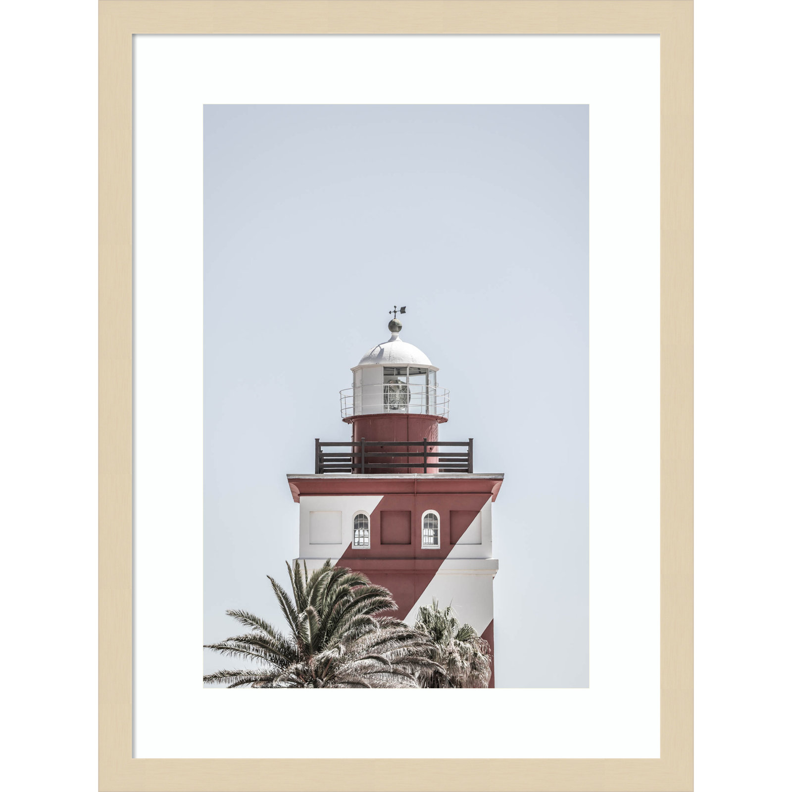 Daisey "Green Point Lighthouse" Print, Brown, 21" H x 16" W