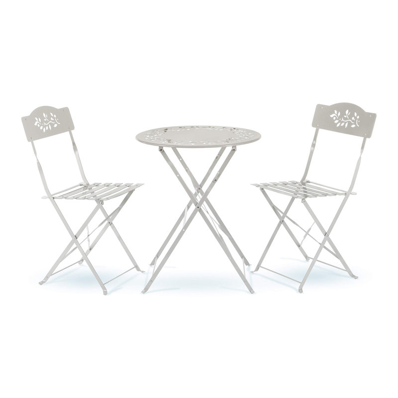 2 Seater Bistro Set, White