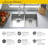 Edgewater 32.69 " L Undermount Double Bowl Stainless Steel Kitchen Sink