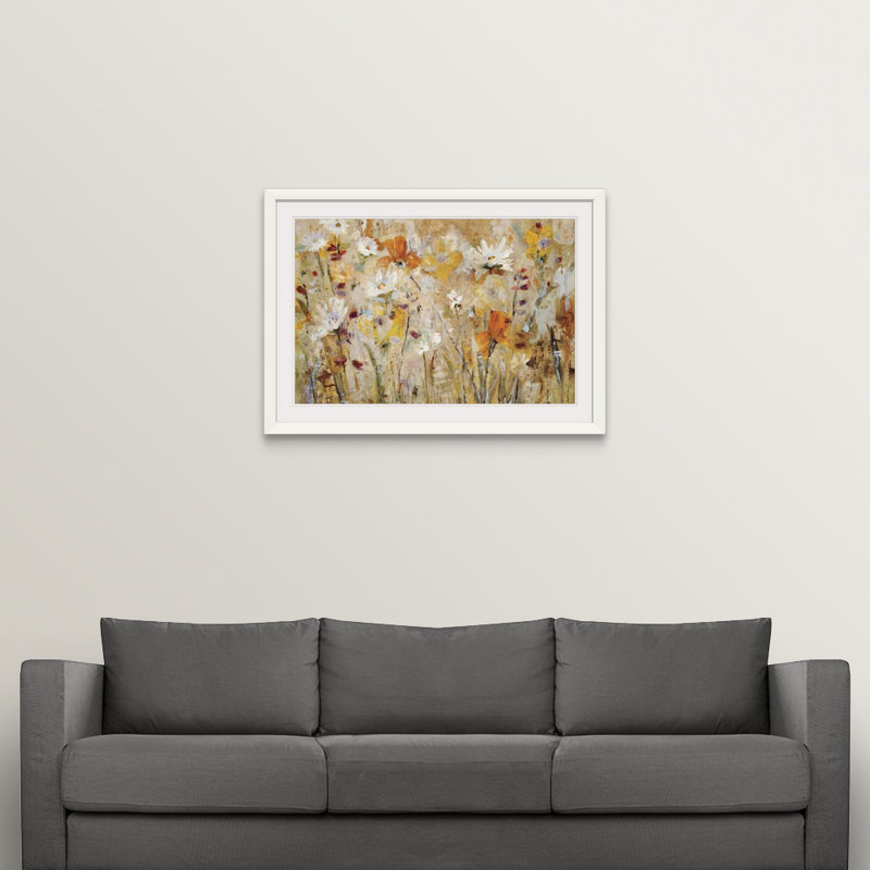 " Jostle ", 32" H x 44" W x 1" D, White Framed