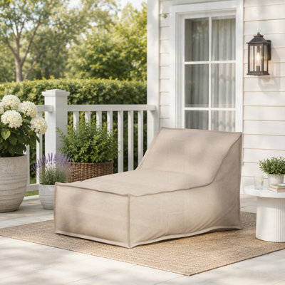 Pouf extérieur Perry, ensemble de 1 - Polyvalent, confortable et élégant pour une utilisation intérieure et extérieure