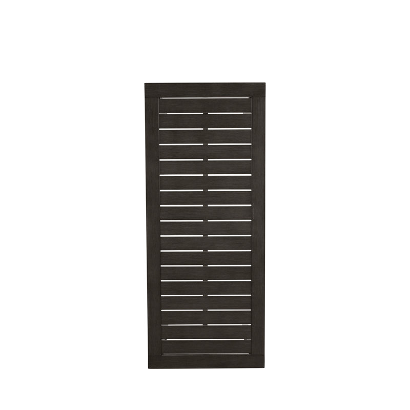 Club Aluminum Outdoor Bar Table, Slate Gray