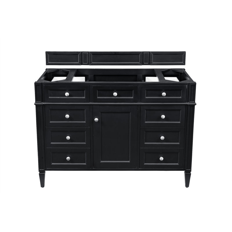 Brittany 48'' W Single Bathroom Vanity Base, Black Onyx
