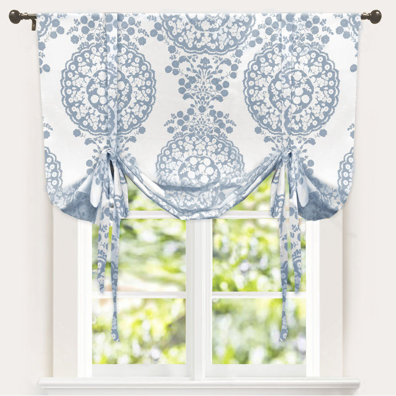 Yokley Room Darkening Curtain Single Panel, Dusty Blue