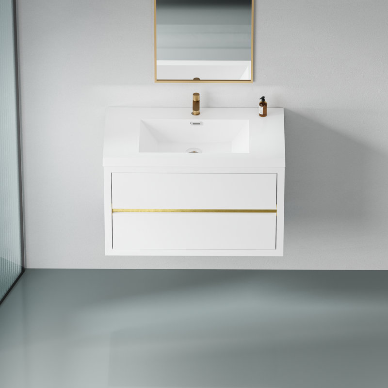 Eduardo Floating Bathroom Vanity with Sink