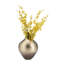 Vase de table en métal nervuré pour la décoration intérieure - Vase à fleurs décoratif pour salon, dessus de table, chevet et entrée - Or et métallique-1551750631