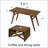2-in-1 Transformer Coffee Table with Expandable Top and Adjustable Height-1808212959