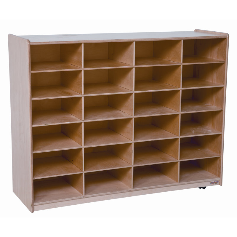 (24) Large Tray Storage with 24 Translucent 5" Letter Trays, No, No Bins Included