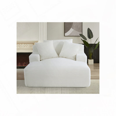 Méridienne en tissu d'ameublement Corduroy