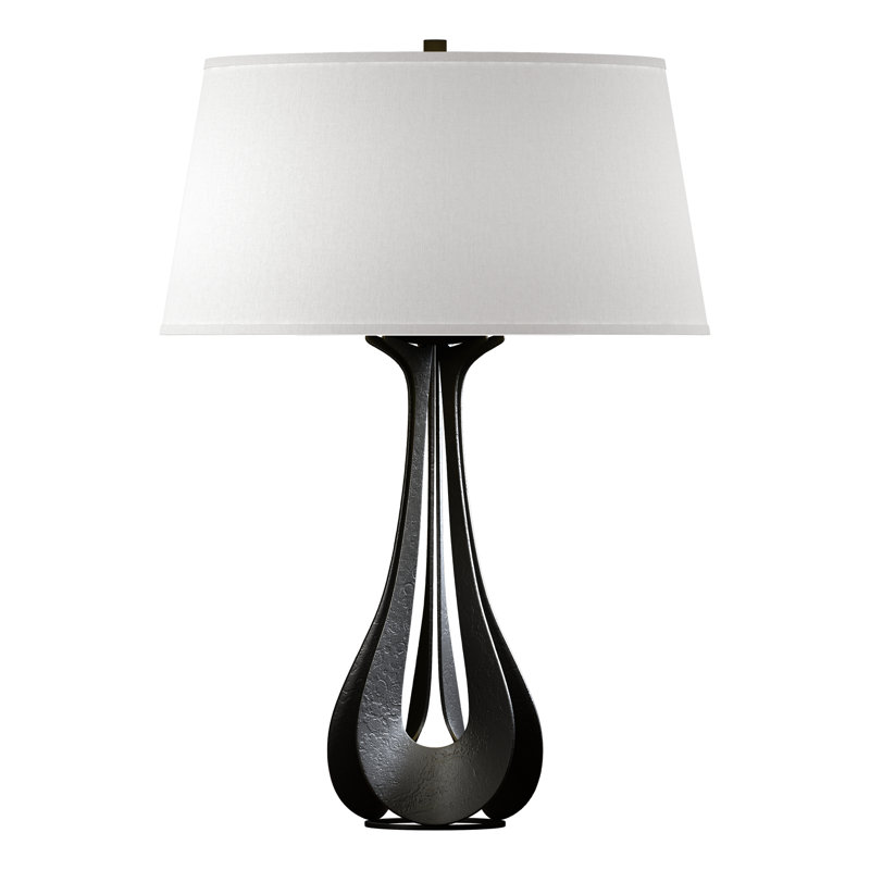Lampe de table 25,3 po Lino, Lin, Noir