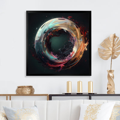 «Neon Spirité Eternity I», reproduction d'art sur toile géométrique moderne