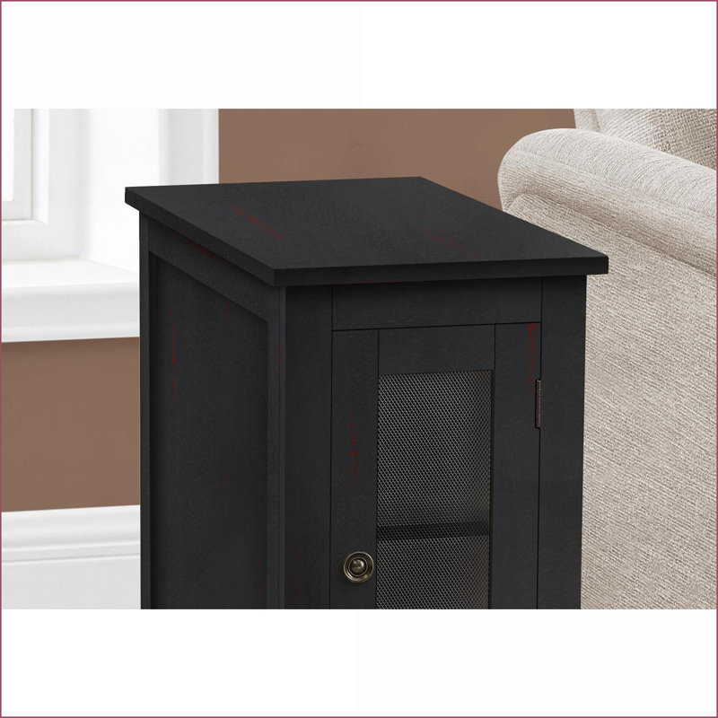 Table basse en placage noir peu encombrante pour le salon et la chambre à coucher, facile à nettoyer et à assembler