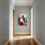 Tableau sur toile Mona Lisa sur les toilettes (lot de 1)
