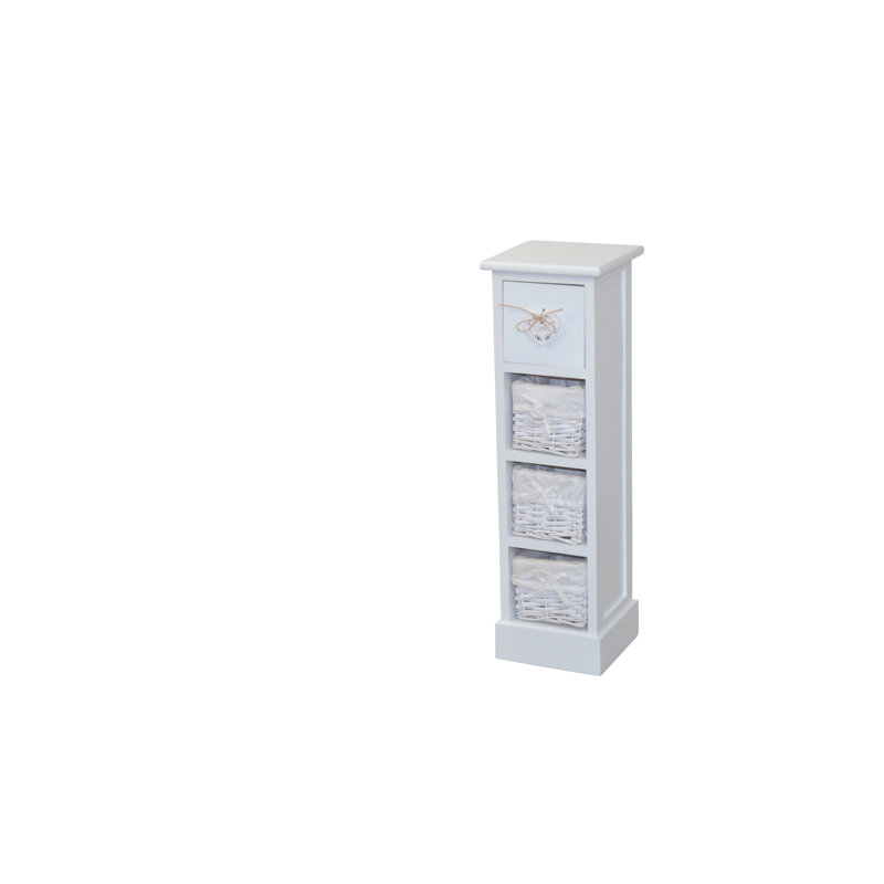 Latitude 3 - Drawer Rectangle Accent Chest, White