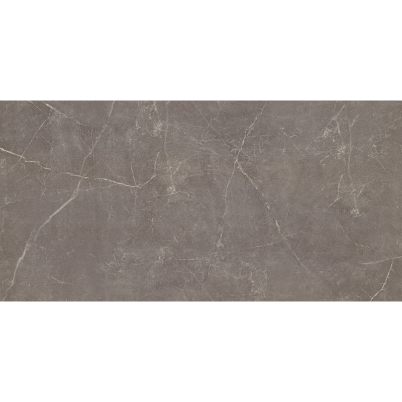 Sterlina II Silver 12 in. x 24 in. Polished Porcelain Floor and Wall Tile (15.5 sq. ft./Case), Henna 