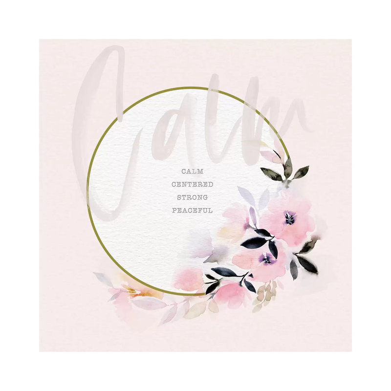 Calm 1 Piece Wall Art on Canvas, 66.04cm H x 66.04cm W x 3.81cm D, Wrapped Canvas