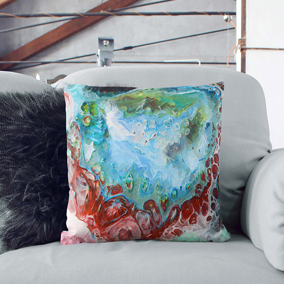 Driving Me to Love in Abstract Cushion with Filling