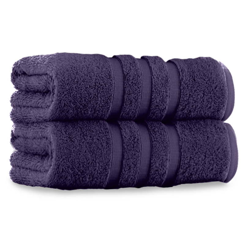 Zero 2 Piece Bath Towel Same-Size Bale, Bath Towel - 2 Pack, Purple