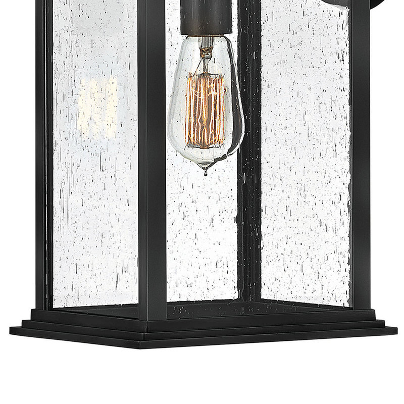 Grant Outdoor Wall Lantern, 19" H x 8.5" W x 9.5" D, Bronze