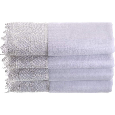 Ensemble de serviettes 4 pièces 100% coton