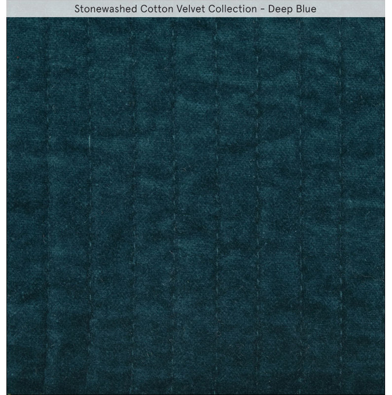 Kobie Stonewashed Cotton Modern Rustic 3 Piece Quilt Set, Deep Blue, King Quilt + 2 King Shams