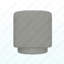 Fauteuil d'appoint pivotant gris-2147331081