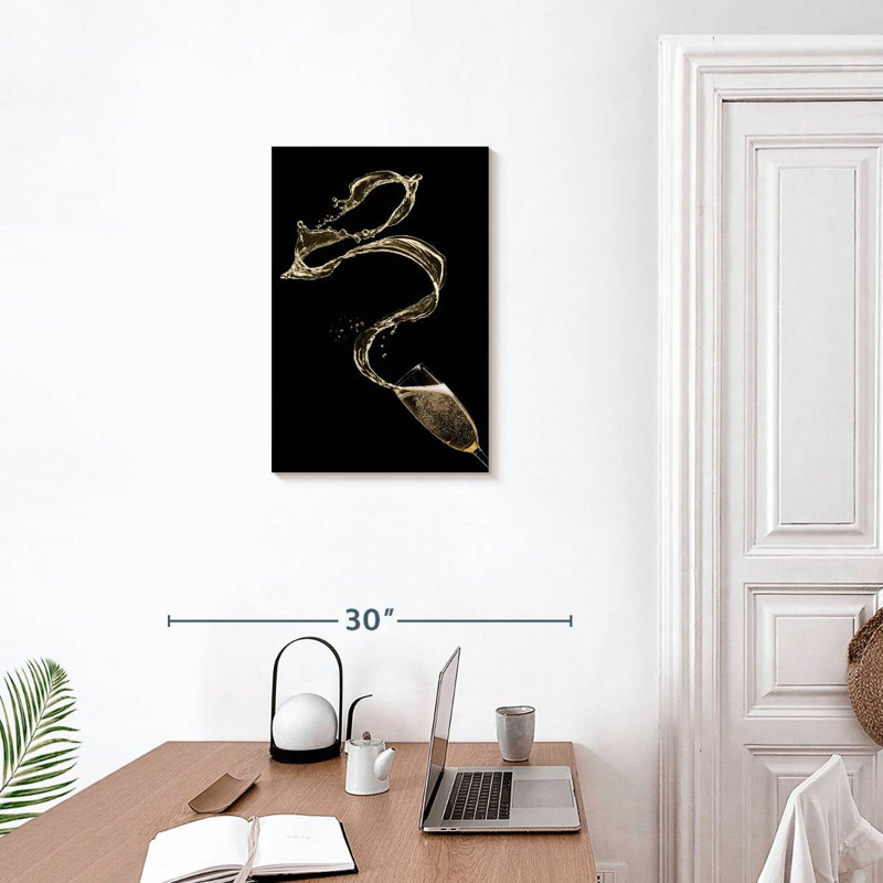 Yarlin Champagne Splash, 24" H x 16" W