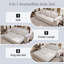 Canapé Chesterfield, canapé-lit gigogne de 93,7 po, canapé-lit convertible en velours 3 en 1 avec garniture cloutée et accoudoirs roulés, canapé-lit multifonctionnel pour le salon, la chambre à coucher-1090537318