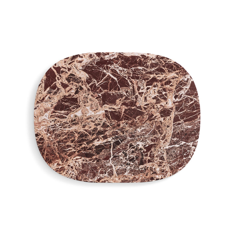 Delicious Marble Decorative Tray, 1" H x 16" W x 13" D, Cherry Marble