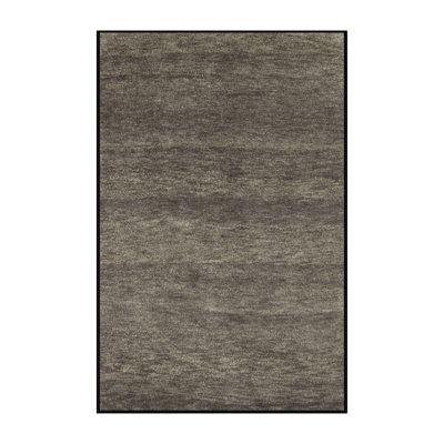 Tapis contemporain gris foncé