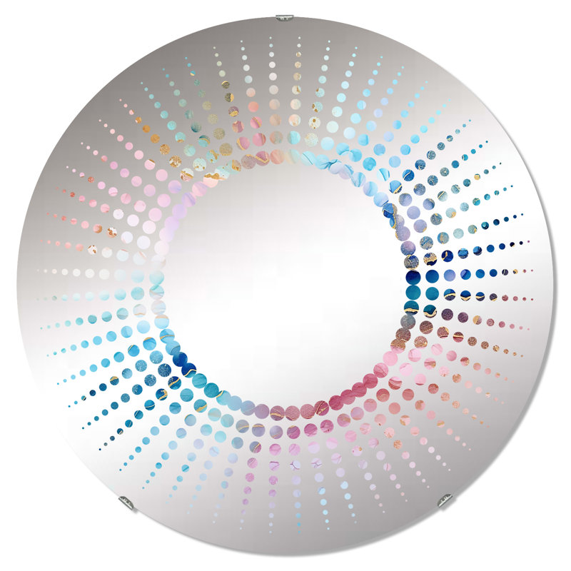 Bryliee Circle Mirror, 31.4" x 31.4"