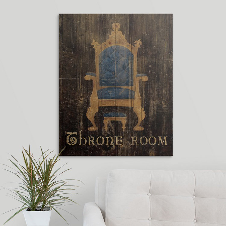 «Regal Throne», reproduction d'art de Yerkes, H 30 po x l 24 po x P 1,5 po, Toile